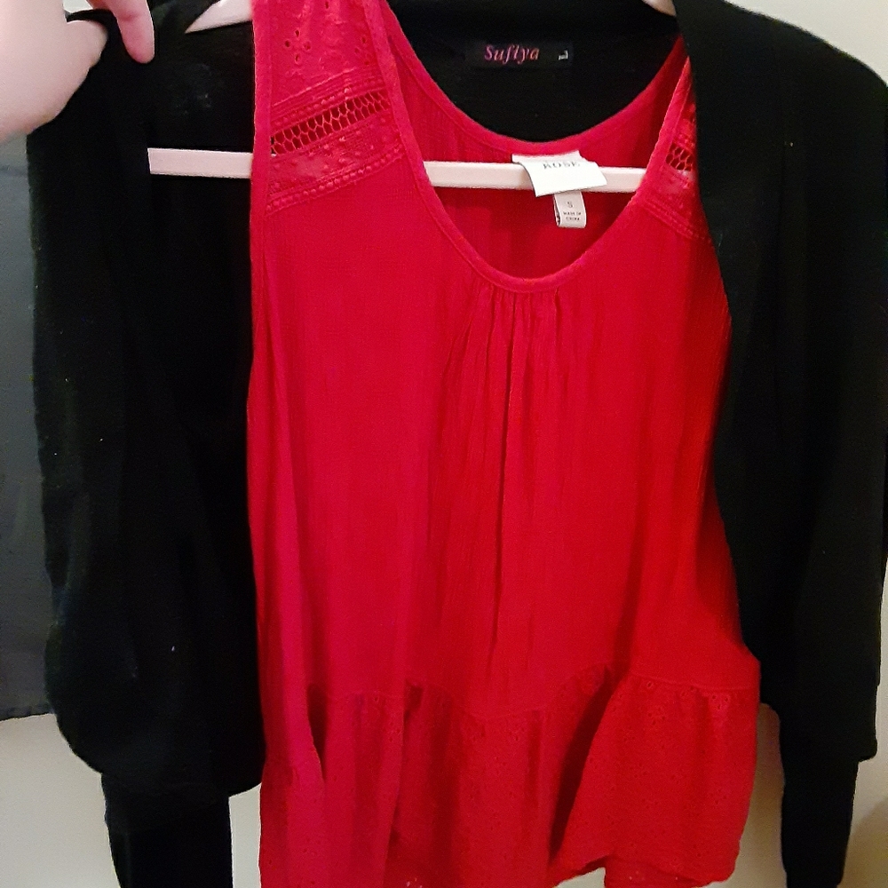 Red Shirt with or without blazer